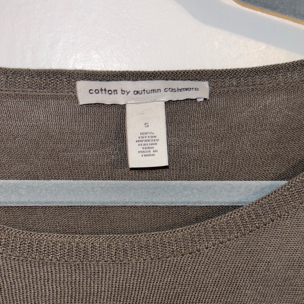 Autumn Cashmere Dark Brown Ruffle Sleeve Top - Picture 2 of 5